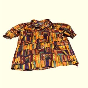 Mod Cloth Brighter Days Puff Sleeve Blouse